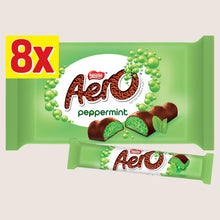 Nestlé Aero Bubbly Peppermint Chocolate Bar 8 Pack 216g