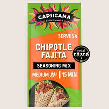 Capsicana Mexican Chipotle & Smoked Cumin Fajita Seasoning Mix No Artificial Additives 28g