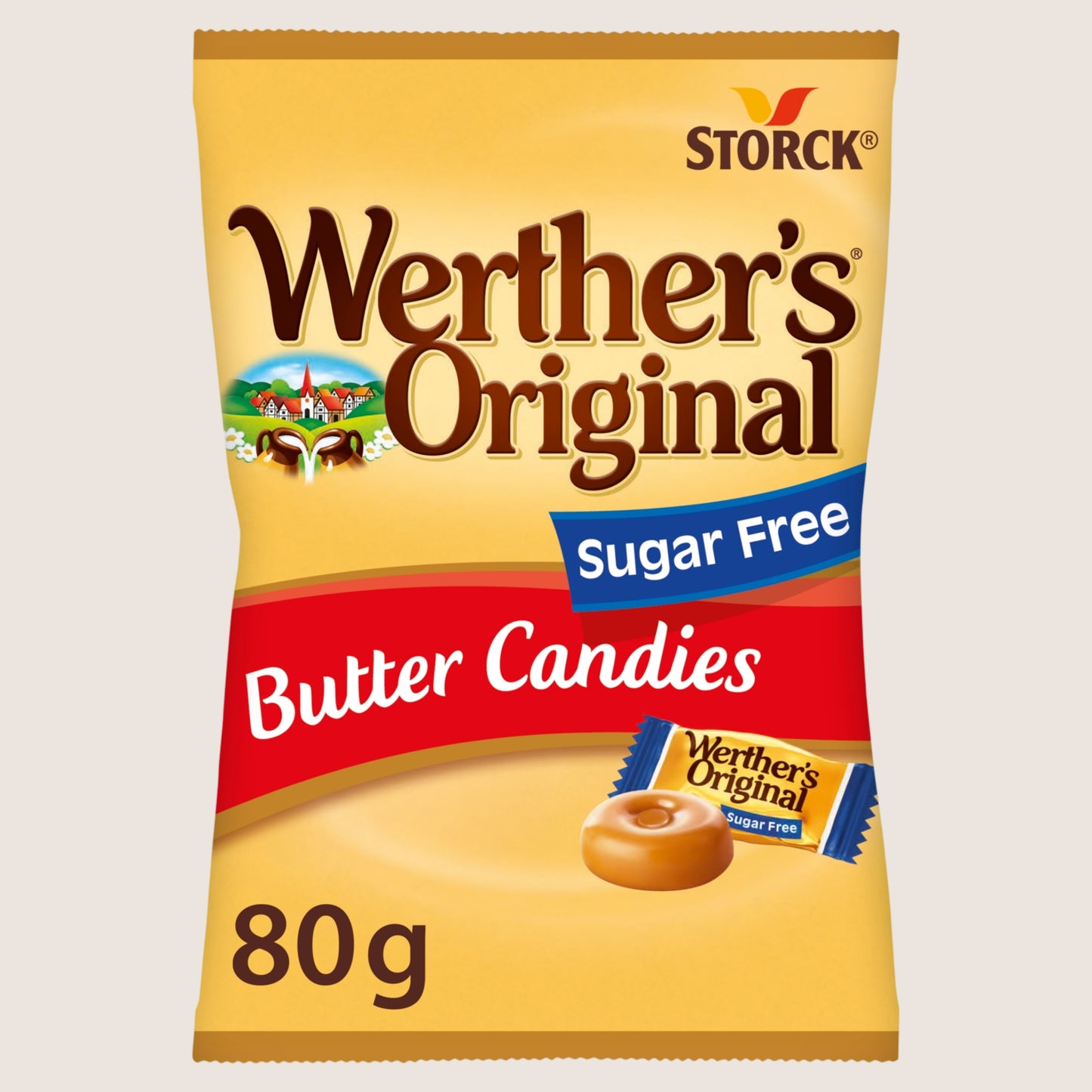 Werthers Sugar Free Butter Candies 80g