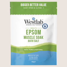 Westlab Health Epsom Muscle Soak Bath Salt Gentle Formula 1.8kg