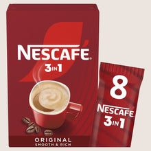 Nescafé 3 in 1 Original No Artificial Additives 8 x 16g
