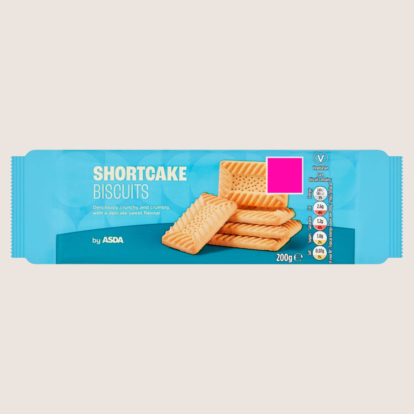 ASDA Shortcake Biscuits Free From Artificial Additives 200g