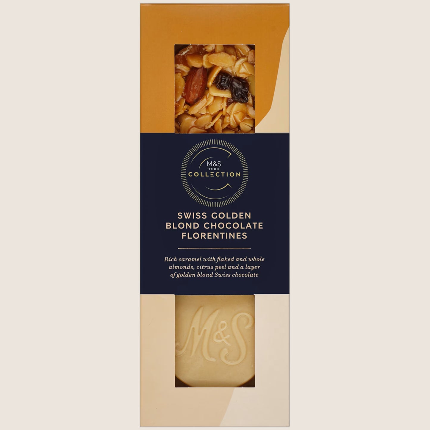 M&S Collection Swiss Golden Blond Chocolate Florentines Real Chocolate 170 g