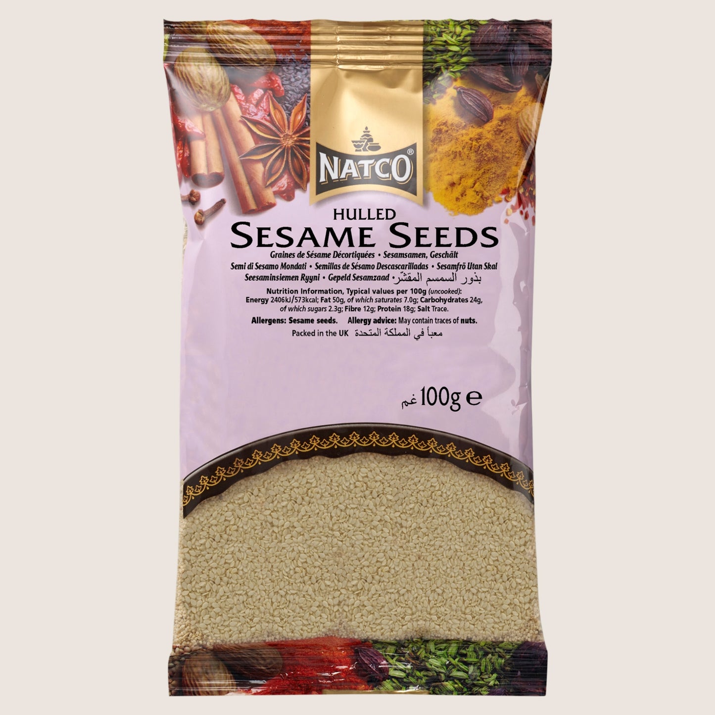 Natco Hulled Sesame Seeds Multipack 100g