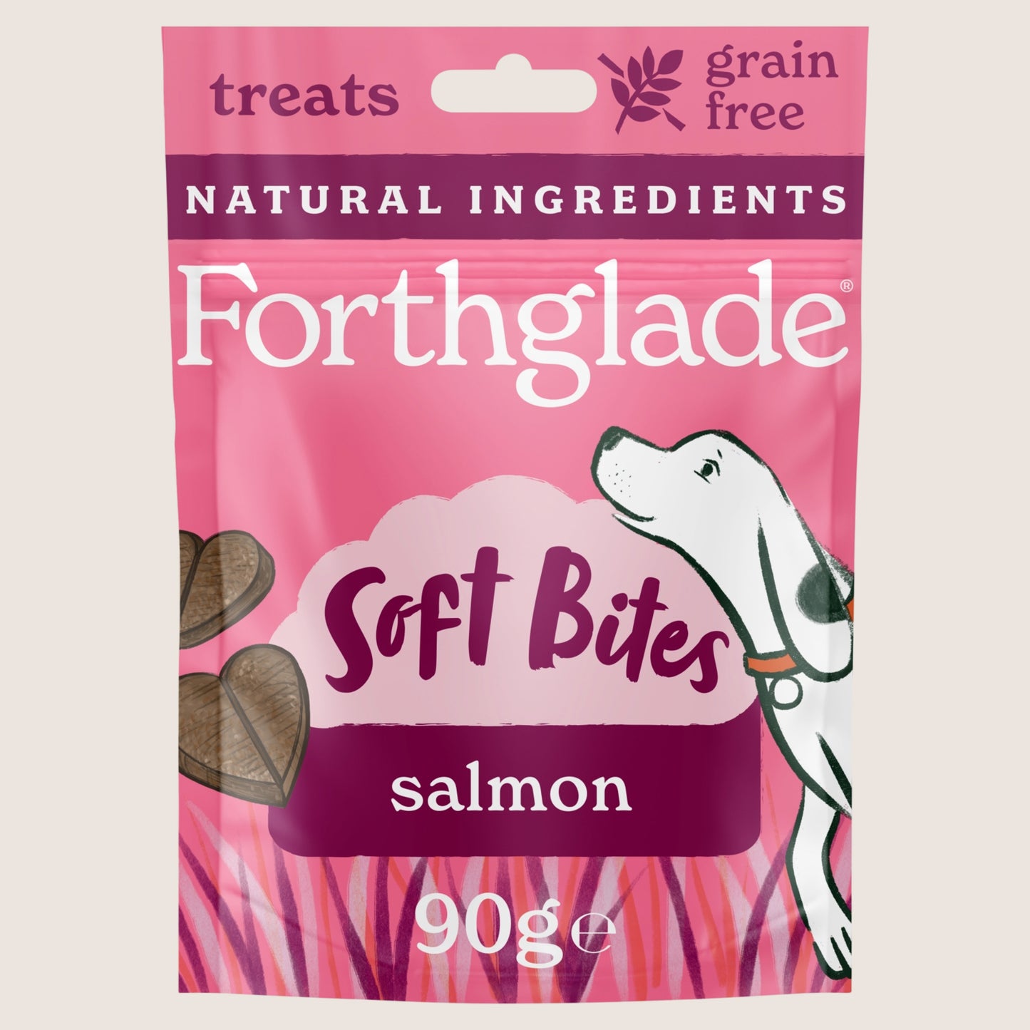 Forthglade Natural Soft Bite Treats with Salmon Grain Free 90g