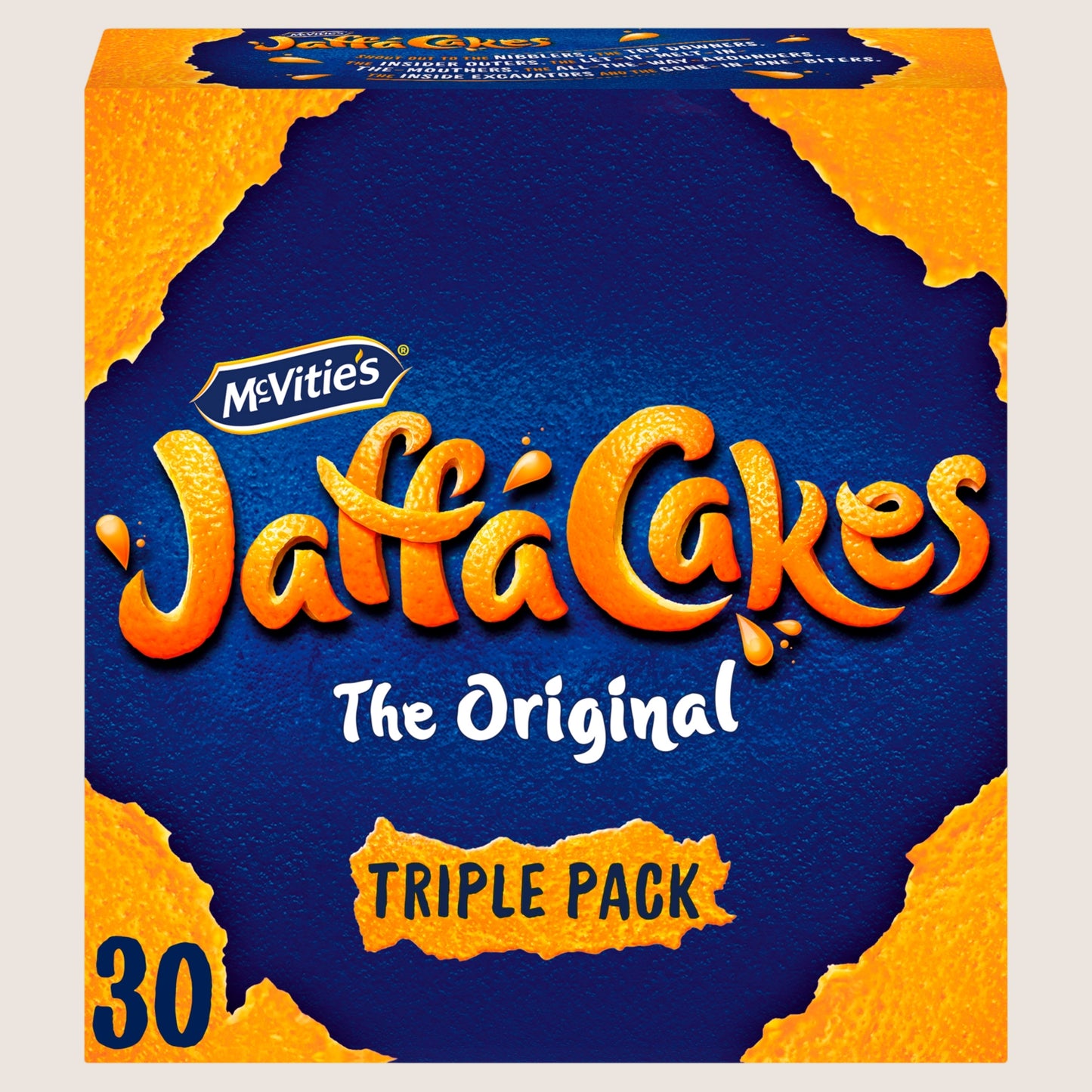 McVitie's Jaffa Cakes Original Chocolate Biscuits Triple Pack 3 x 10 Cakes Chocolate 3 Pack 330g