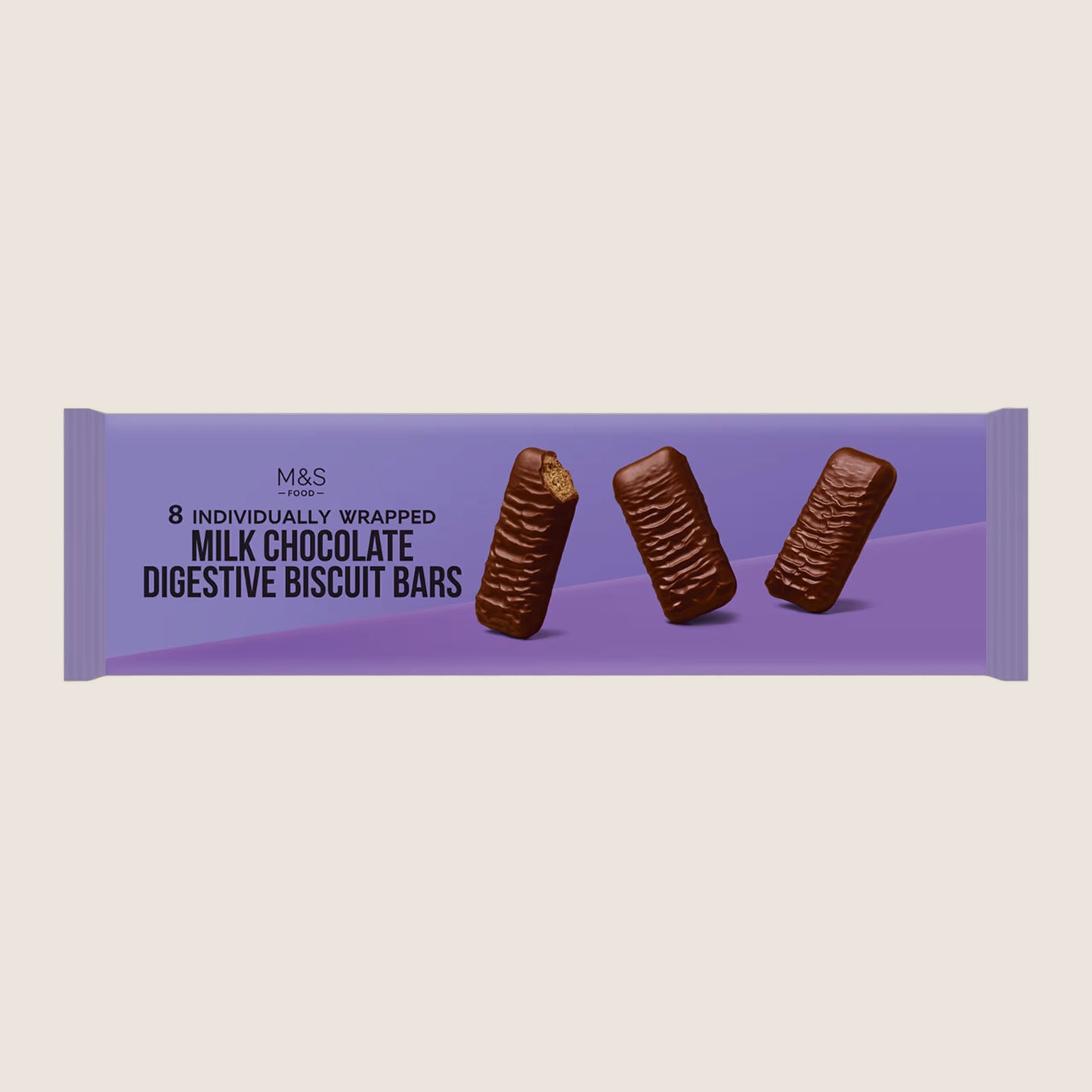M&S Individually Wrapped Milk Chocolate Digestive Biscuit Bars 182 g