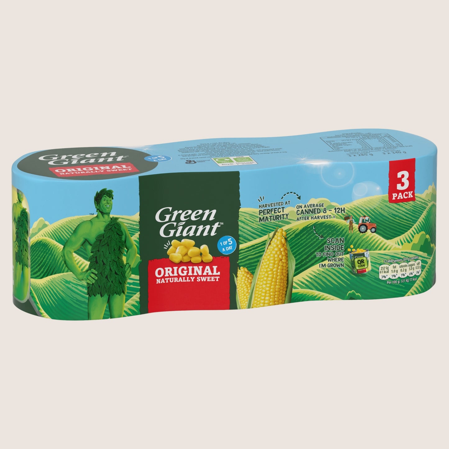 Green Giant Original Naturally Sweet Cupboard Essential 3 x 340g