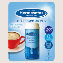 Hermesetas Mini Sweeteners 1200 Tablets – Zero Calorie Sugar Free Table-Top Dispense Gluten Free