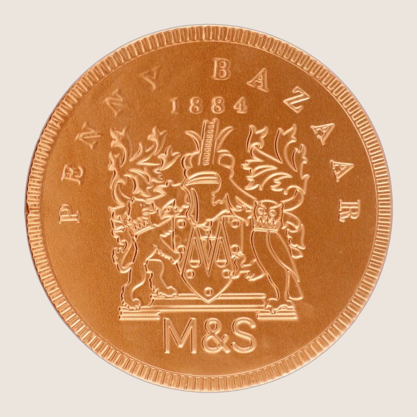 M&S Giant Chocolate Coin Real Chocolate 90 g