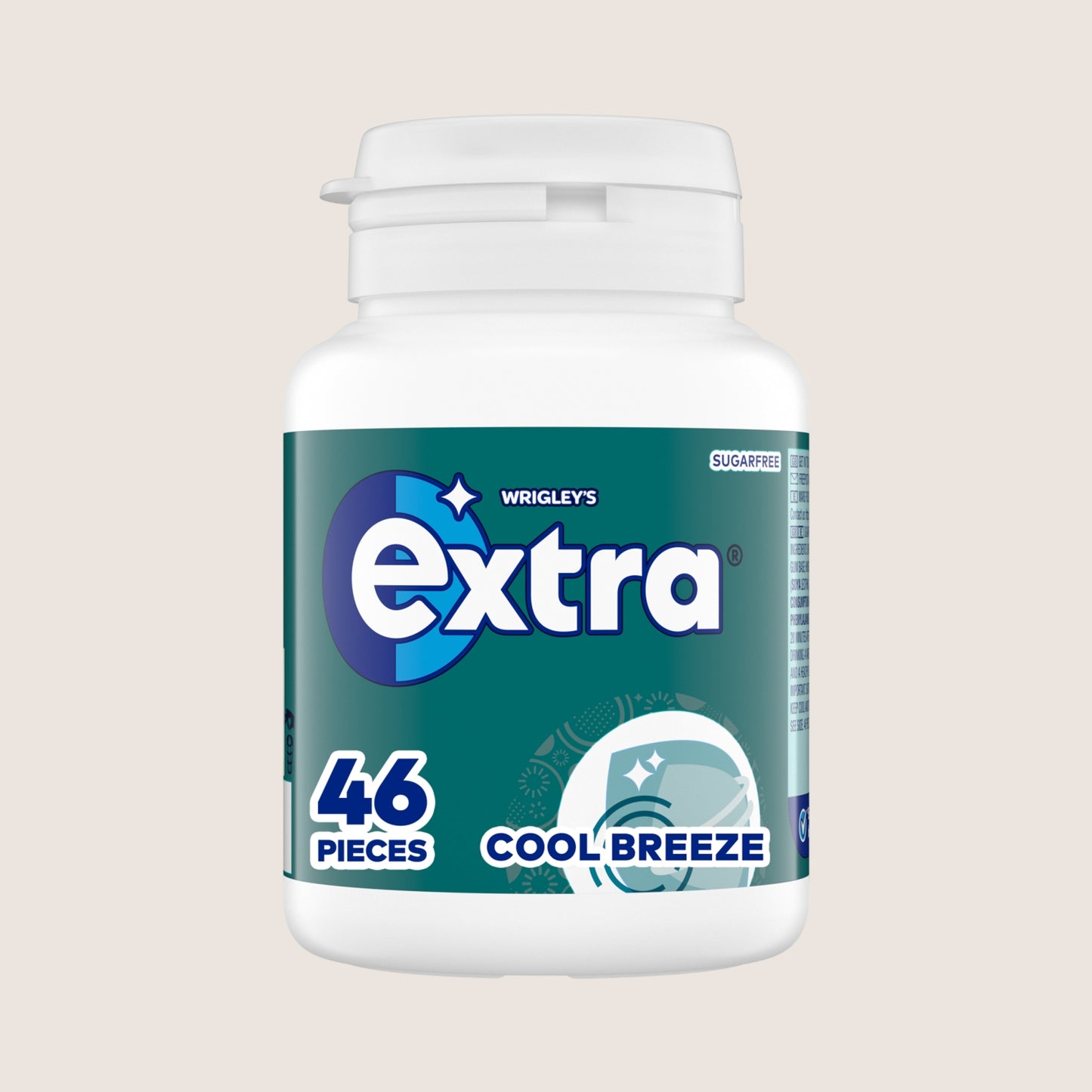 Wrigley's Extra Cool Breeze Sugar Free Chewing Gum x46 Pieces