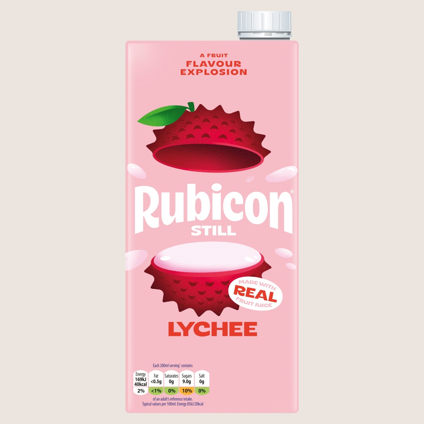 Rubicon Still Lychee Juice Drink Carton Refreshing 1L