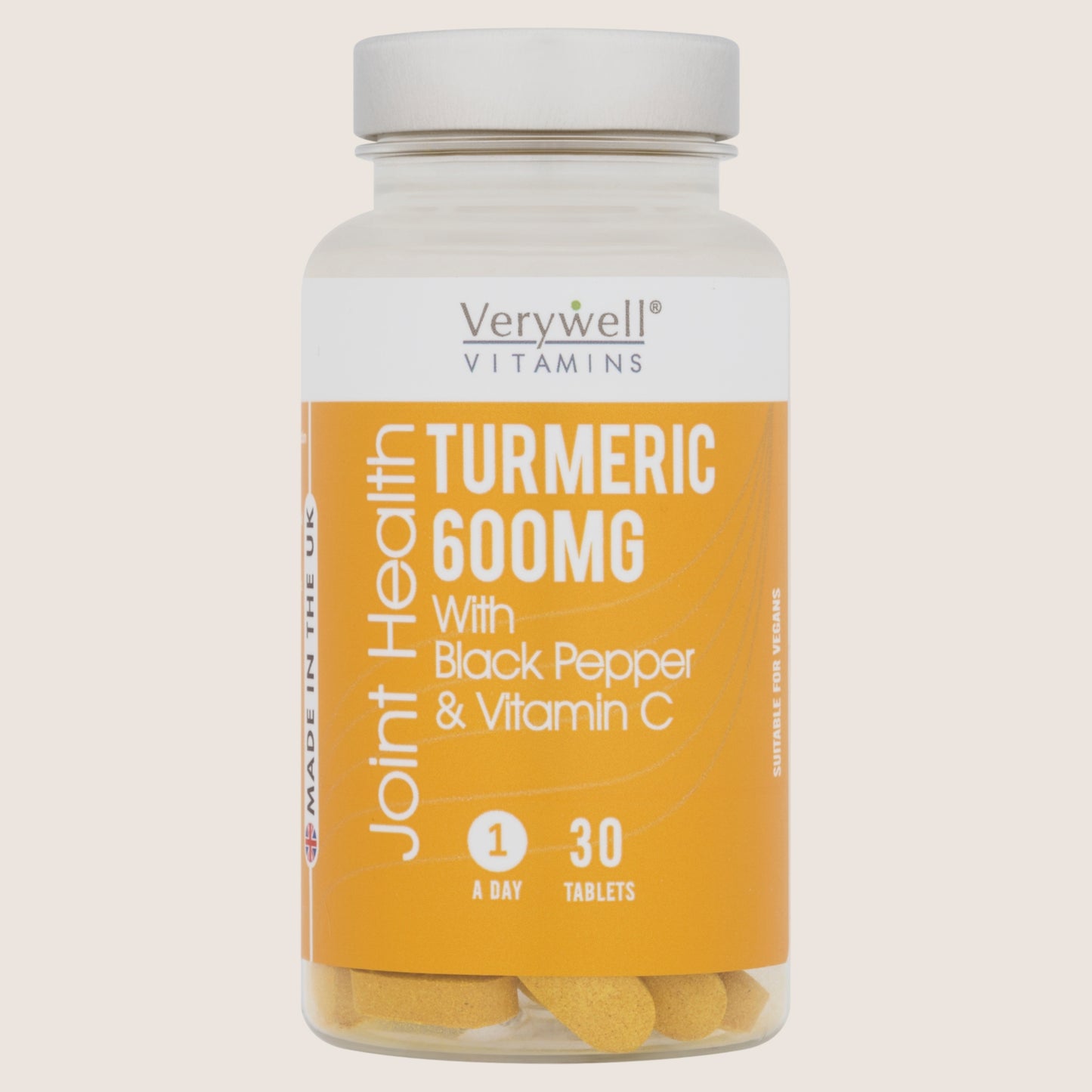 Verywell Vitamins Joint Health Turmeric 600mg 30 Tablets