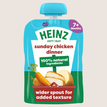 Heinz Sunday Chicken Dinner Baby Food Pouch 7+ Months No Artificial Additives 130g