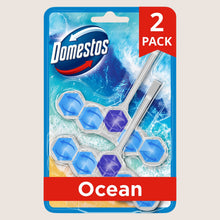 Domestos Power 5 Ocean Toilet Rim Blocks 2x 50 g