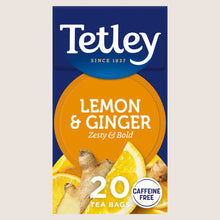 Tetley Herbal Zingy Lemon & Ginger Tea Bags x20 No Artificial Additives