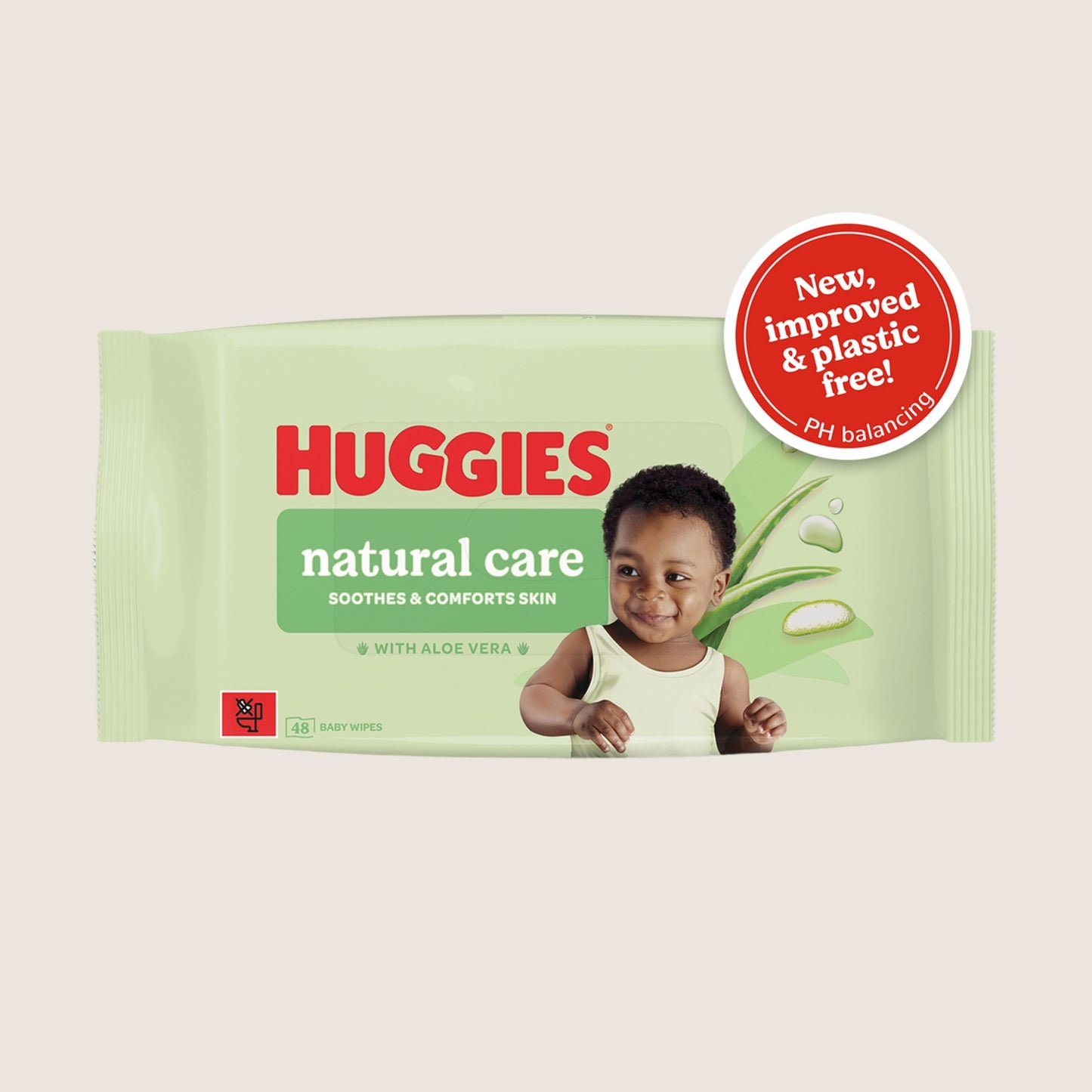 Huggies ® Huggies Natural Care Plastic Free Baby wipes - of Natural Formula 1 Pack