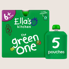 Ella's Kitchen the Green One Squished Smoothie Fruits Gentle Formula 5 x 90g