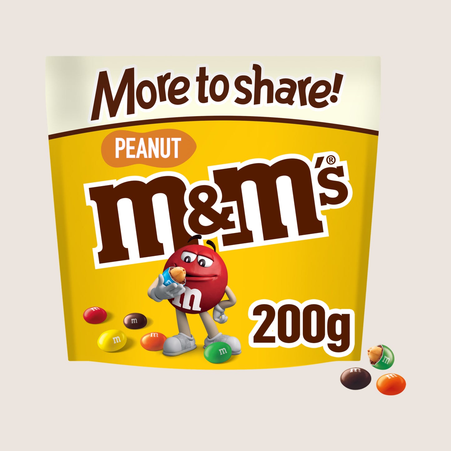 M&M's Peanut Chocolate More to Share Pouch Bag 200g
