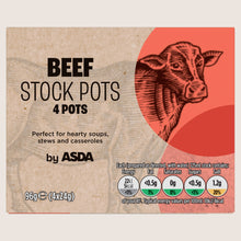 ASDA Beef Stock Pots No Artificial Additives 4 x 24g