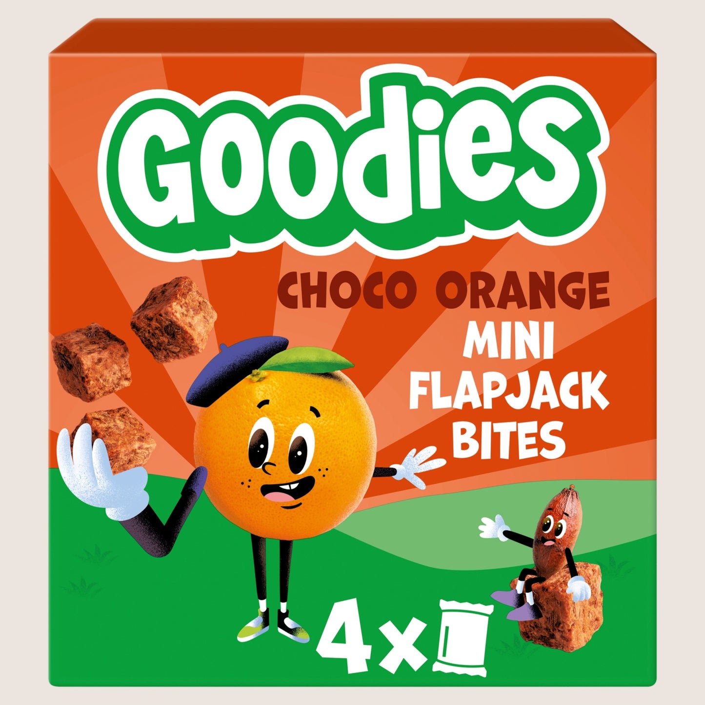 Goodies Kids Snack Chocolate Orange Mini Flapjack Oaty Bar Bites Multipack Gentle Formula 4x23g