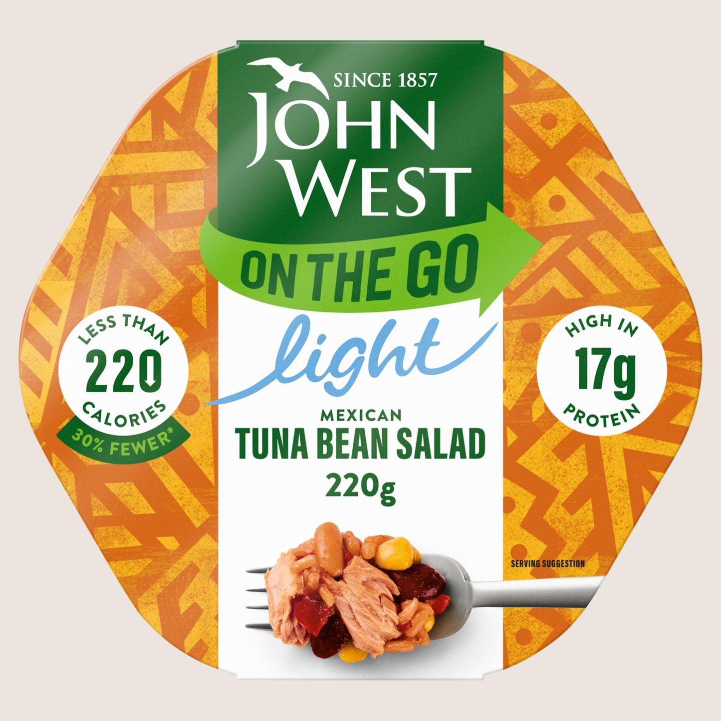 John West on the Go Light Mexican Tuna Bean Salad Gluten Free 220g