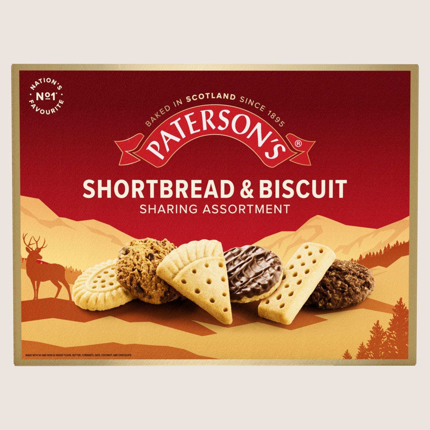 Paterson's Shortbread & Biscuit Sharing Assortment Free From Artificial Additives 400g