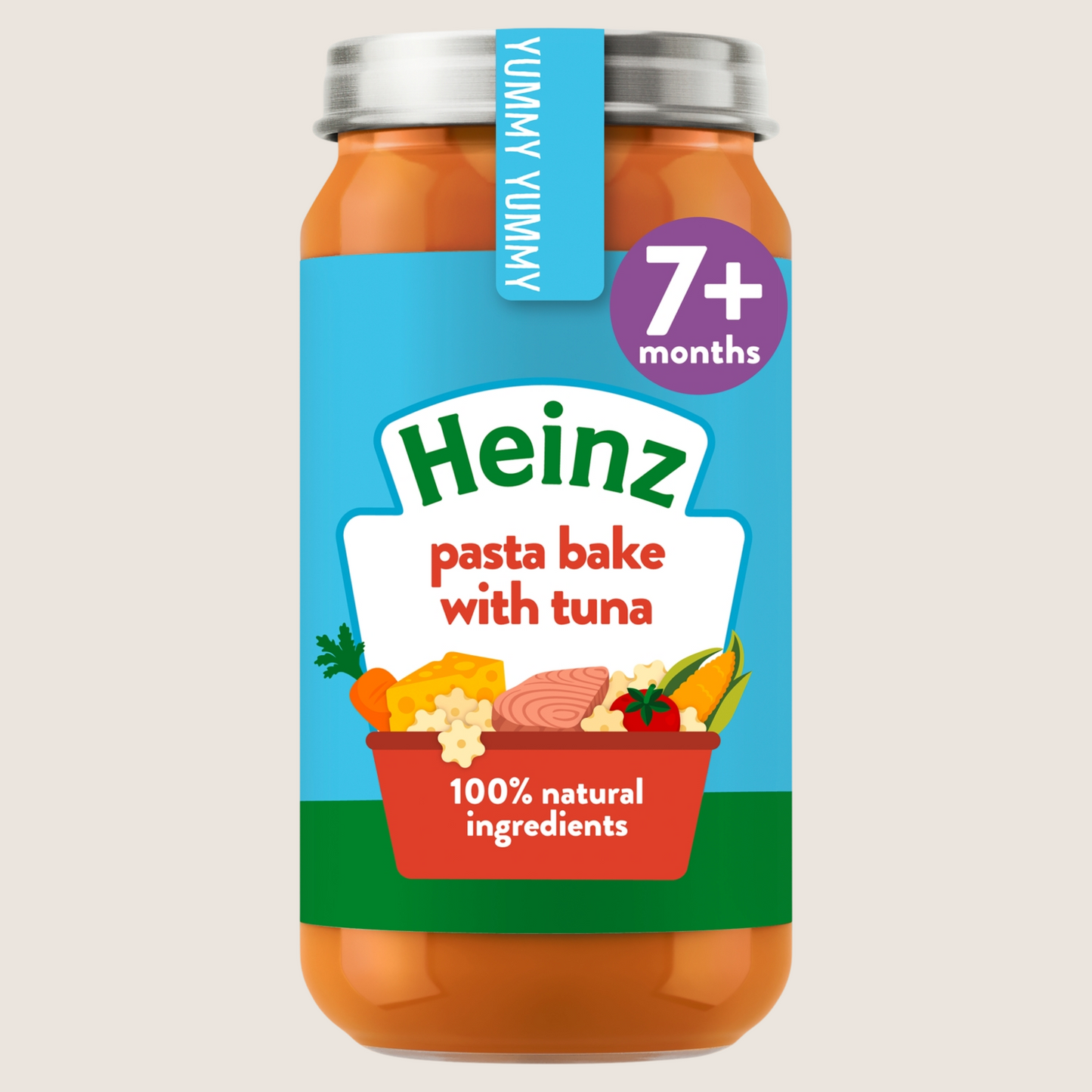 Heinz By Nature Pasta Bake with Tuna Baby Food Jar 7+ Months No Artificial Additives 200g