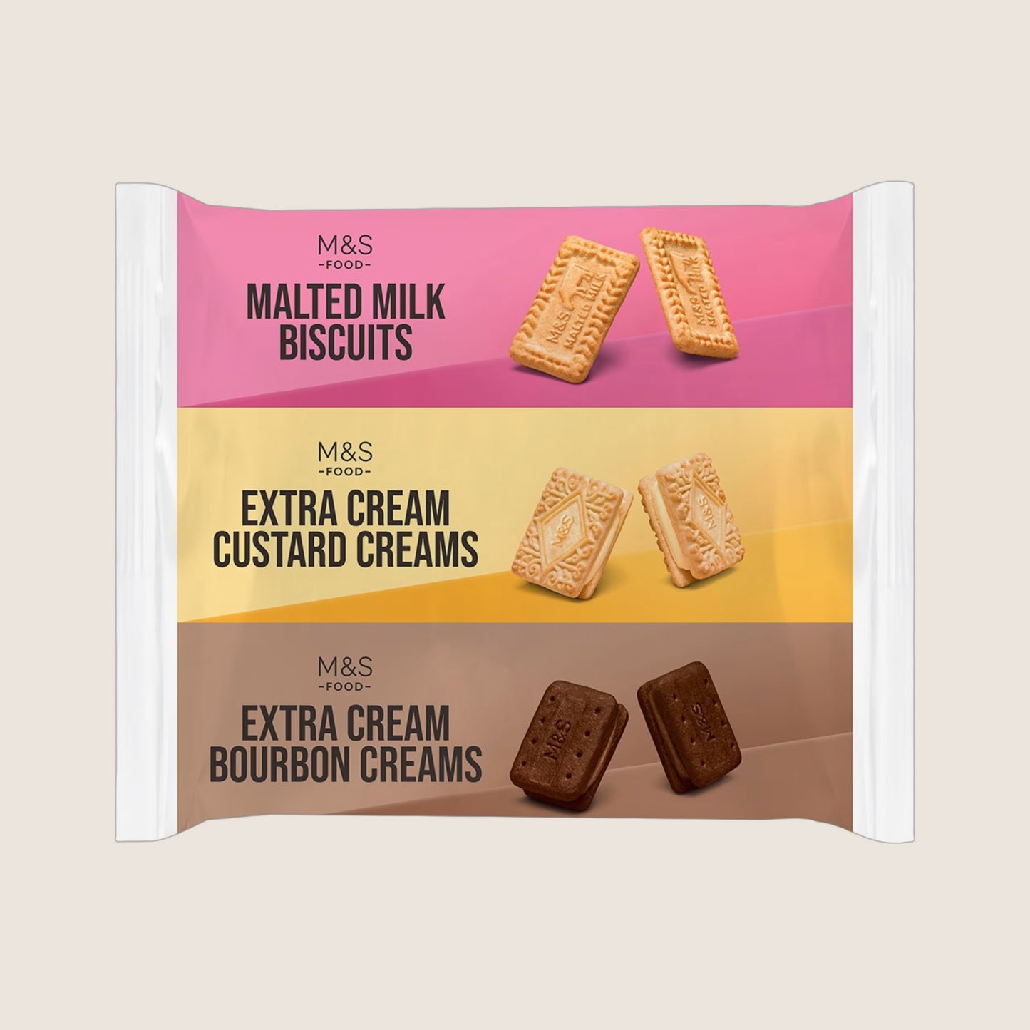 M&S Triple Pack Biscuits 530 g