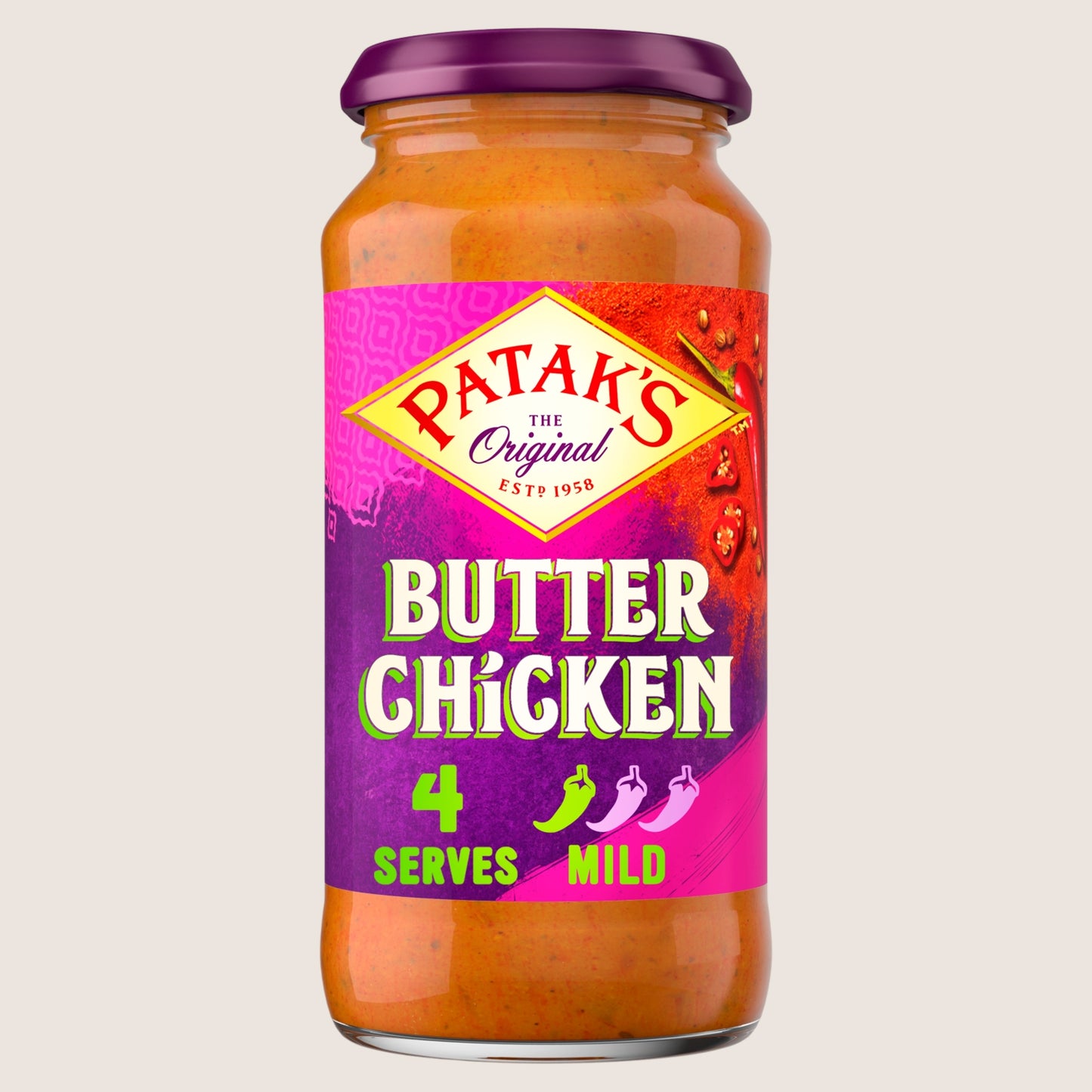 Patak's Butter Chicken Curry Sauce Gluten Free 450g