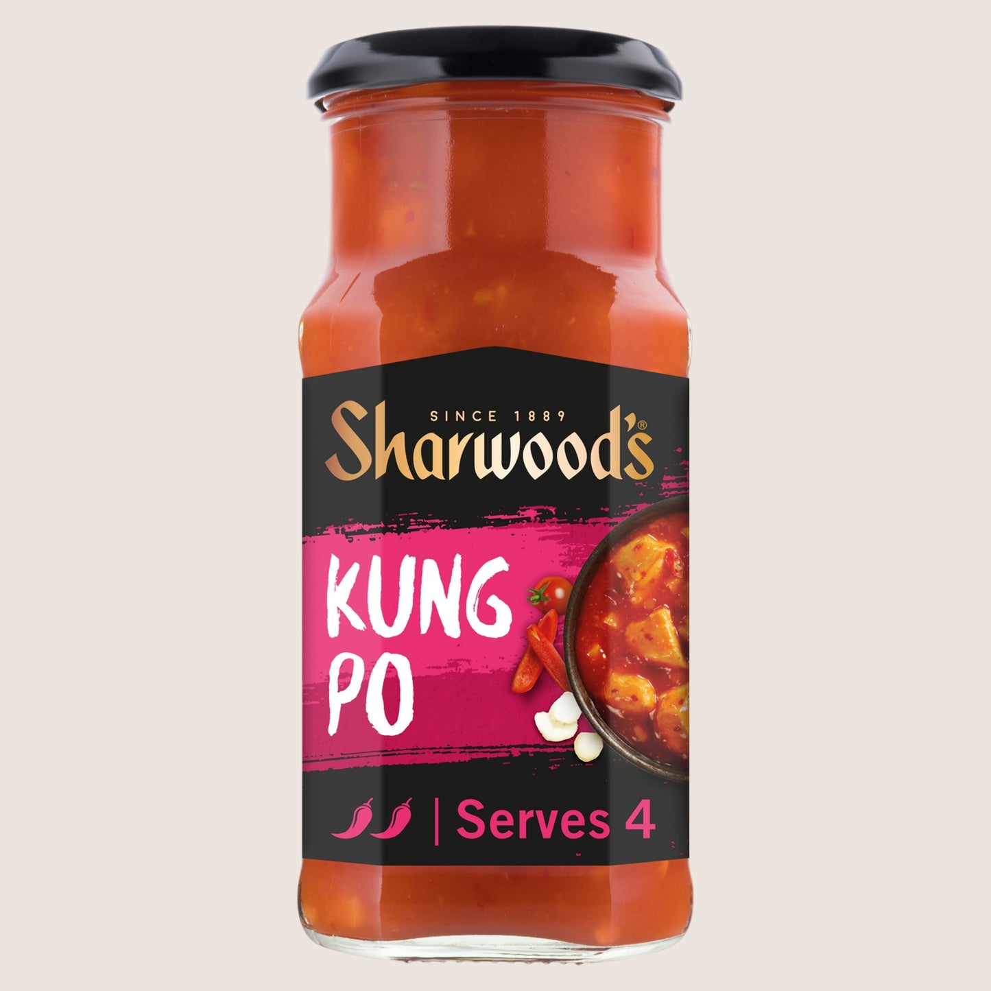 Sharwood's Kung Po Chinese Cooking Sauce No Artificial Additives 425g