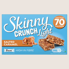 Skinny Crunch Crunch Light Salted Caramel Bars Free From Artificial Additives 5 x 19g