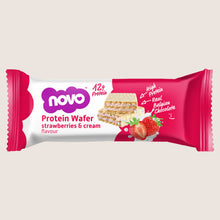 Novo Protein Wafer Strawberries and Cream Flavour Protein 40g