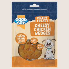 Good Boy Meaty Treaty Cheesy Chicken Wedges Nutritionally Complete 80g