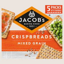 Jacob's Crispbreads Mixed Grain Crackers Free From Artificial Additives 5 x 30g