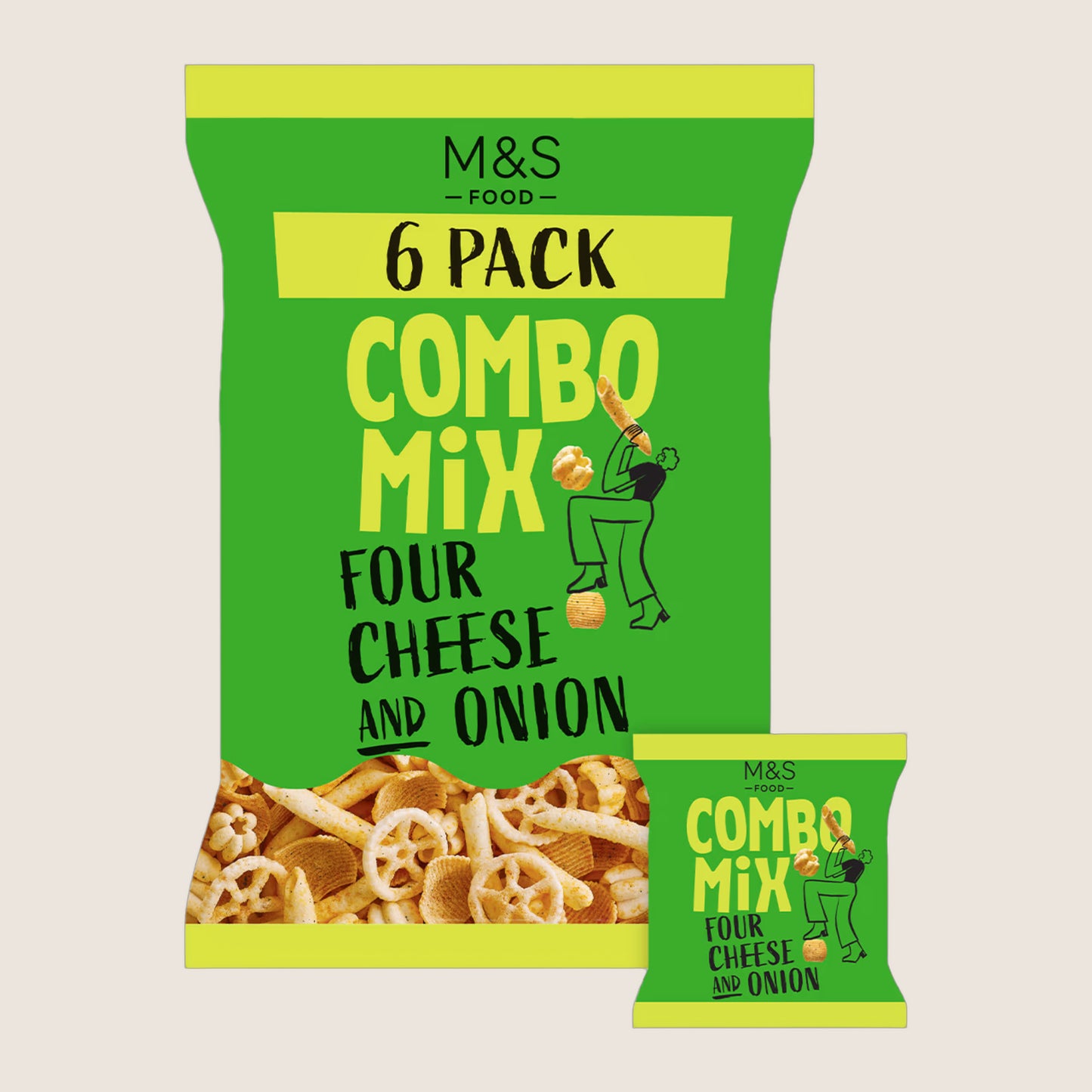 M&S Four Cheese And Onion Combo Mix 150 g