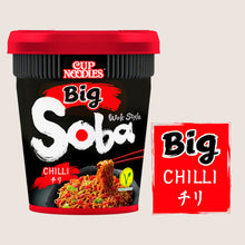 Nissin Soba Big Chilli Instant Wok Style Noodles Pot Vegan Friendly 115g