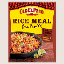 Old El Paso Chili & Garlic One Pan Rice Meal Kit No Artificial Additives 355g