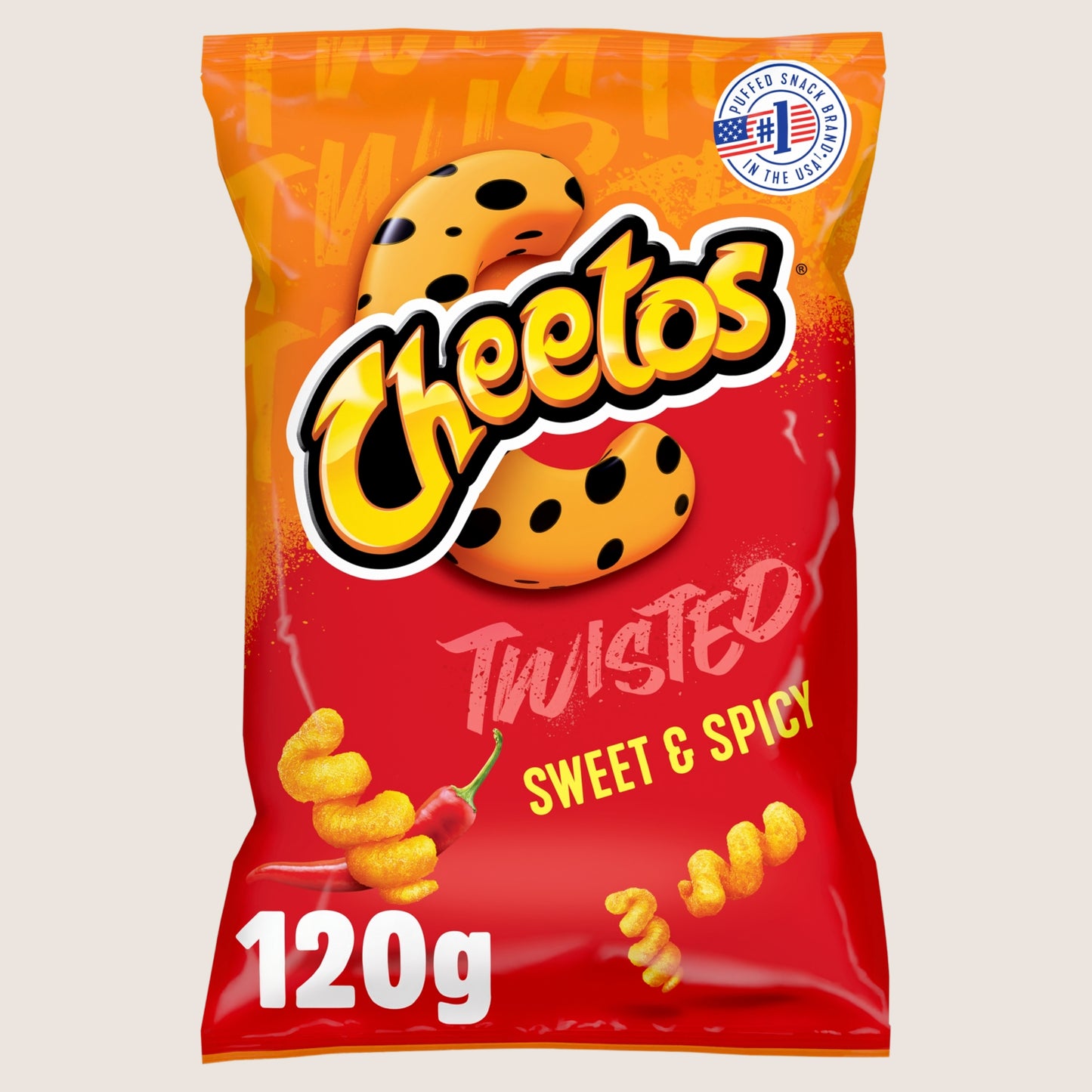 Cheetos Twisted Sweet & Spicy Sharing Crisps Sharing Size 120g