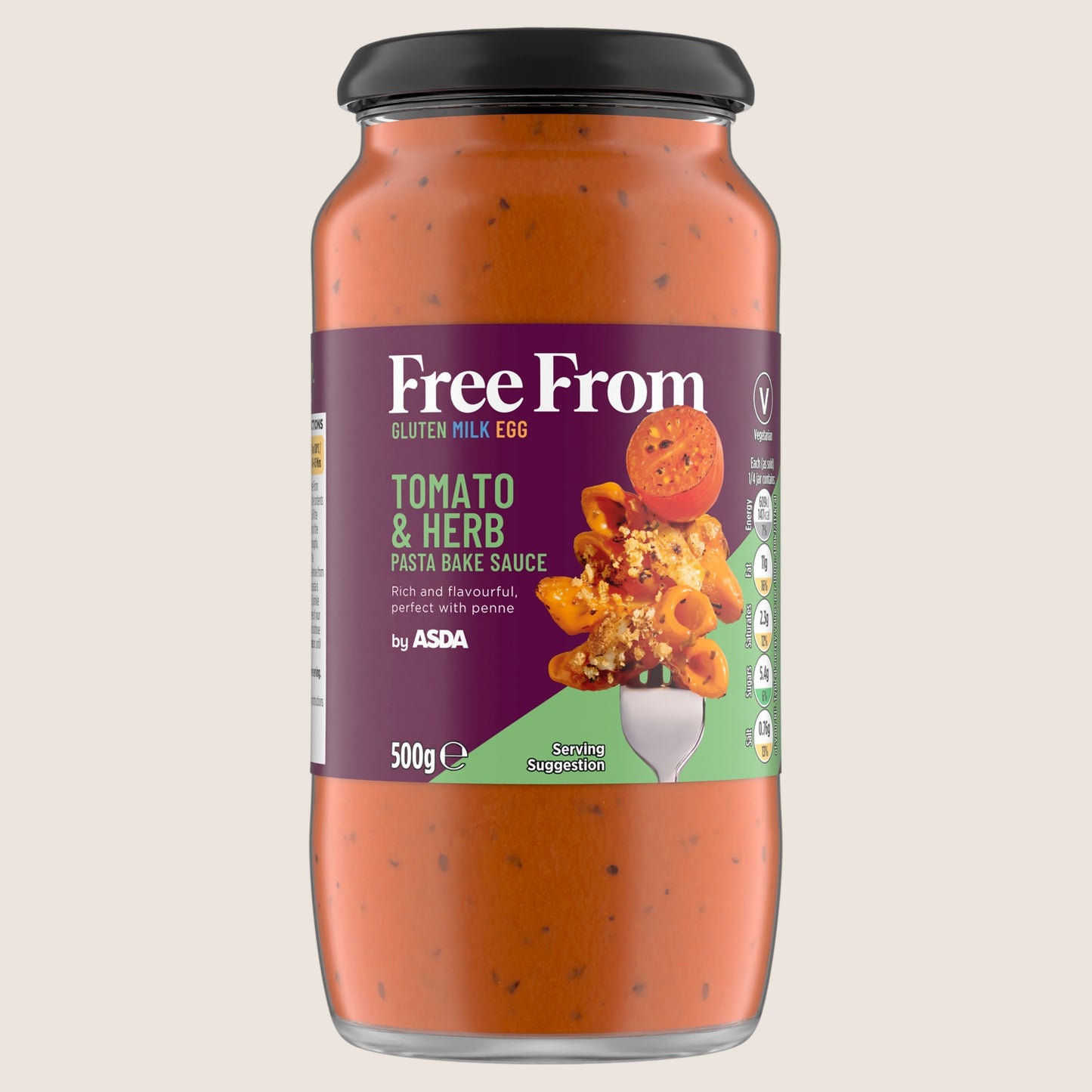 ASDA Free From Free From by Tomato & Herb Pasta Bake Sauce Gluten Free 500g