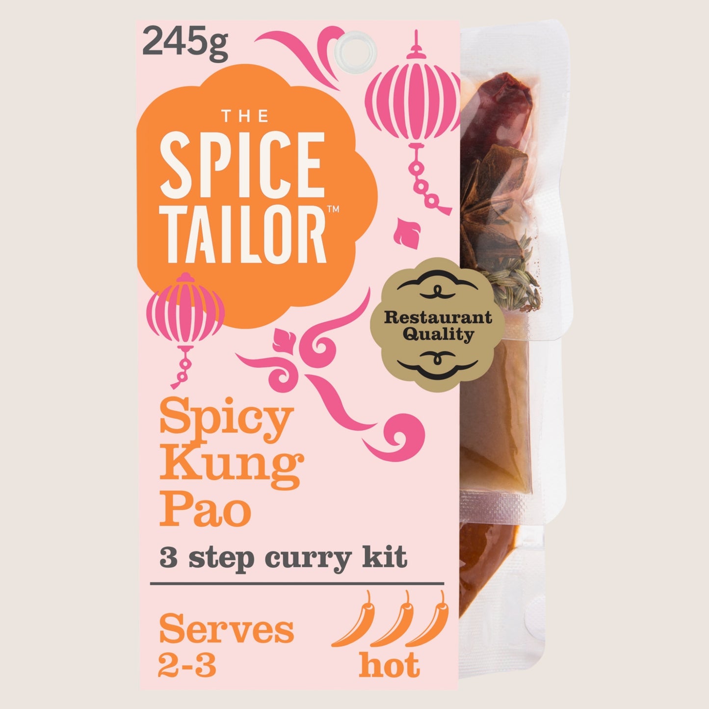 The Spice Tailor Spicy Kung Pao Chinese Sauce Meal Kit No Artificial Additives 245g