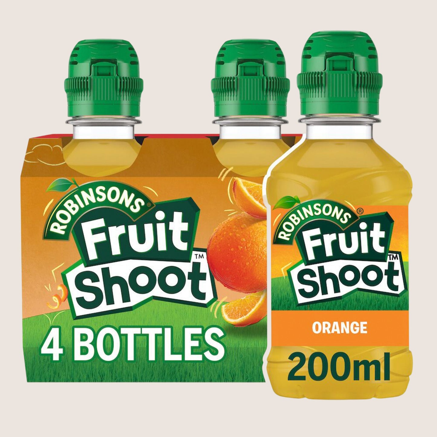 Robinsons Fruit Shoot Orange Kids Juice Drink No Added Sugar 4 x 200ml