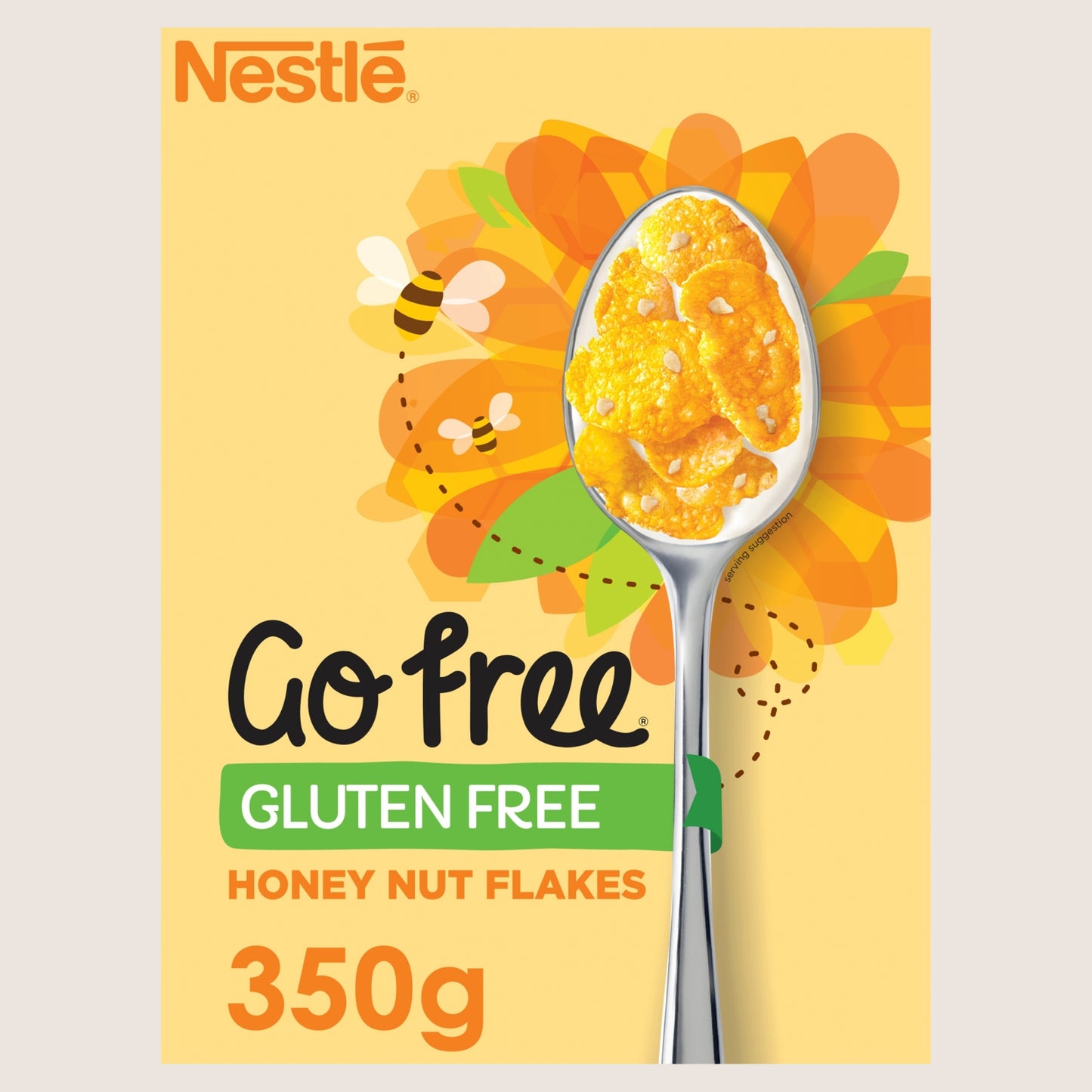 Nestle Go Free Gluten Free Honeynut Cornflakes Breakfast Cereal Gluten Free 350g