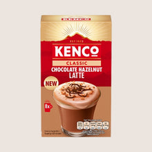 Kenco Classic Chocolate Hazelnut Latte Instant Coffee Sachets x8 No Artificial Additives