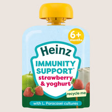 Heinz Baby Food Strawberry & Yoghurt Immunity Support Fruit Pouch 6+ Months 6 Months Plus 85g
