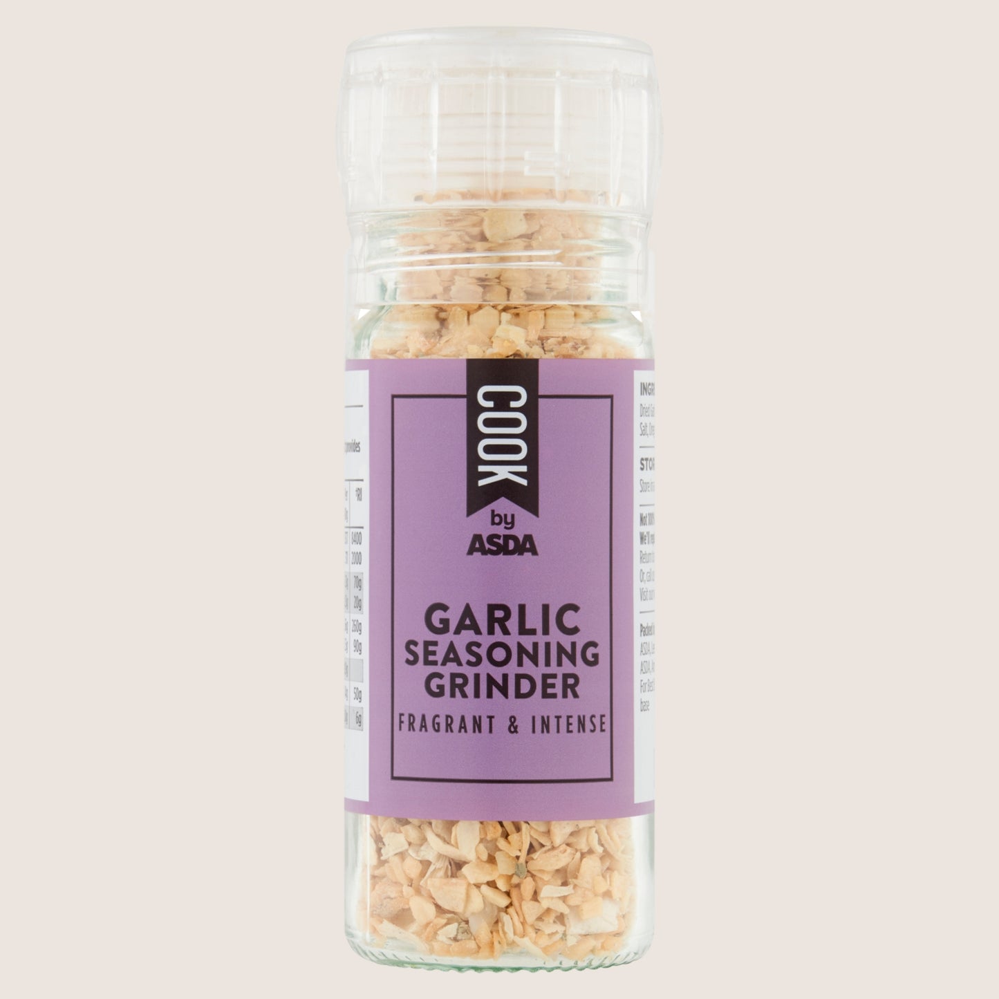Cook by ASDA Cook Garlic Seasoning Grinder No Artificial Additives 50g
