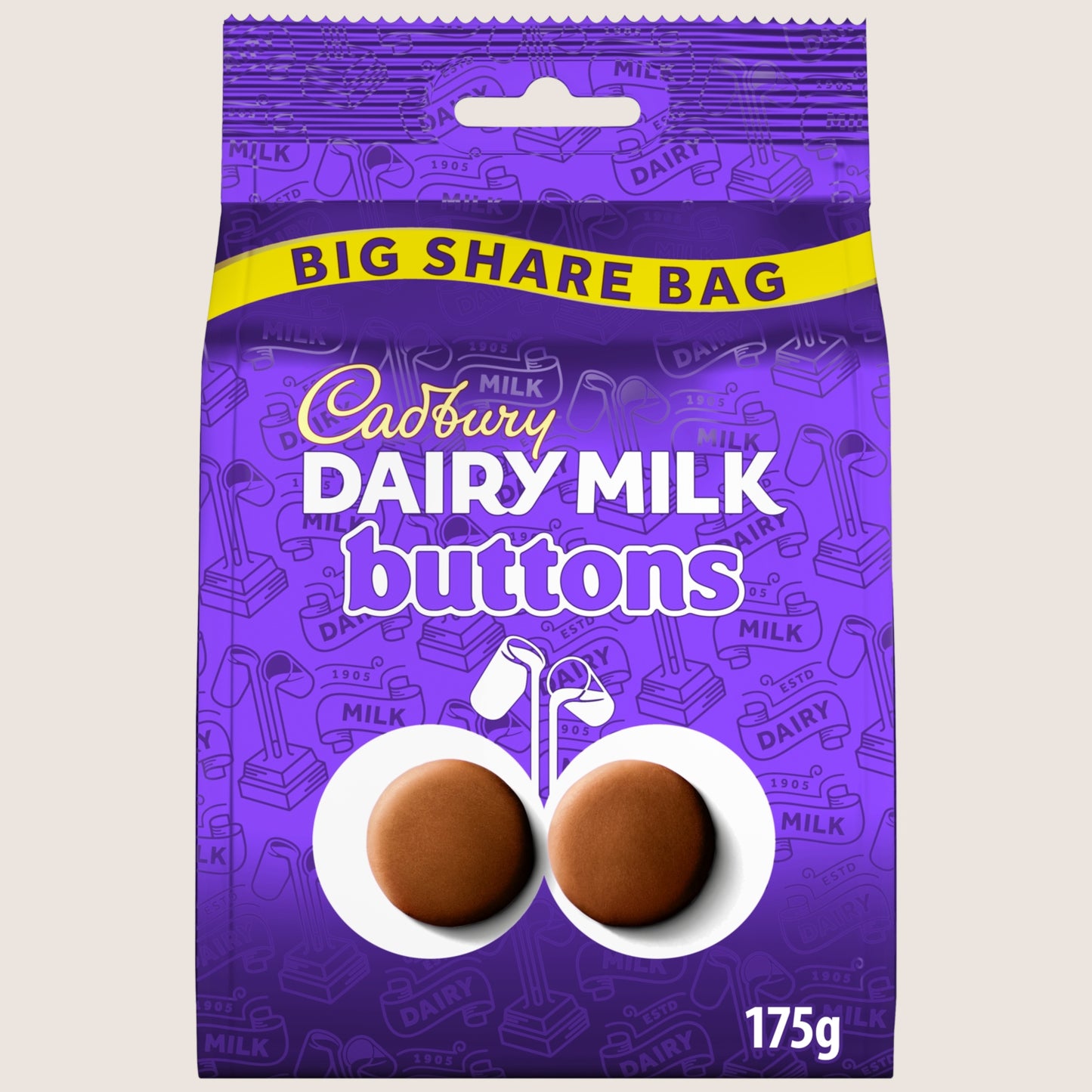 Cadbury Dairy Milk Buttons Chocolate Large Sharing Bag 175 g