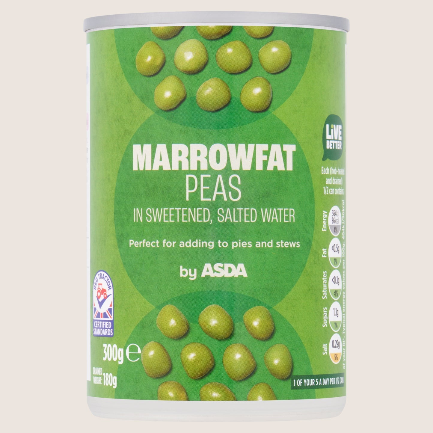 ASDA Marrowfat Peas Garden Fresh 300g