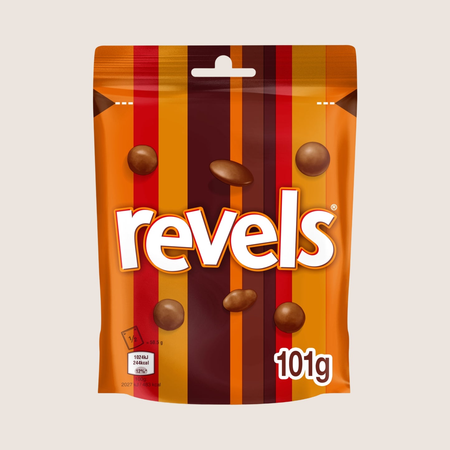 Revels Milk Chocolate with Raisins, Coffee & Orange Bites Pouch Bag 101g