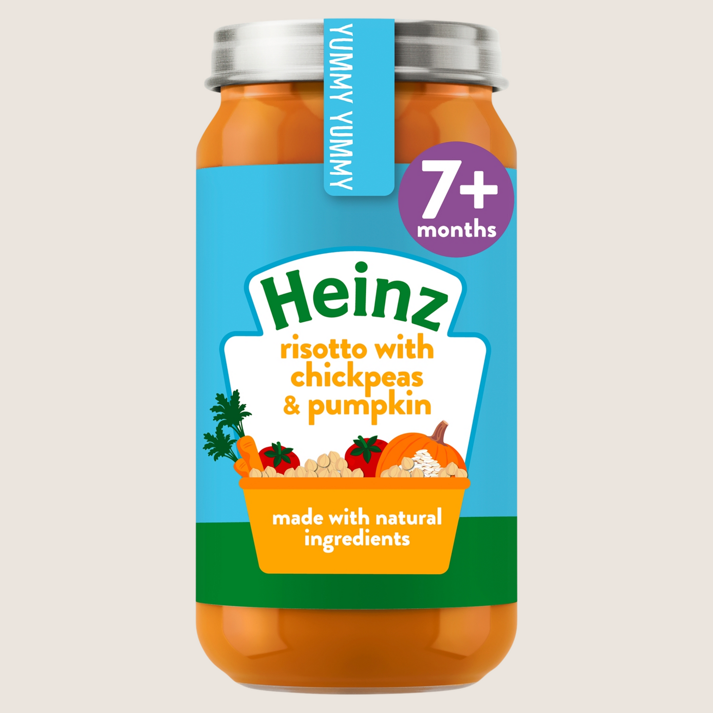 Heinz by Nature Risotto with Chickpeas & Pumpkin 7+ Months No Artificial Additives 200g